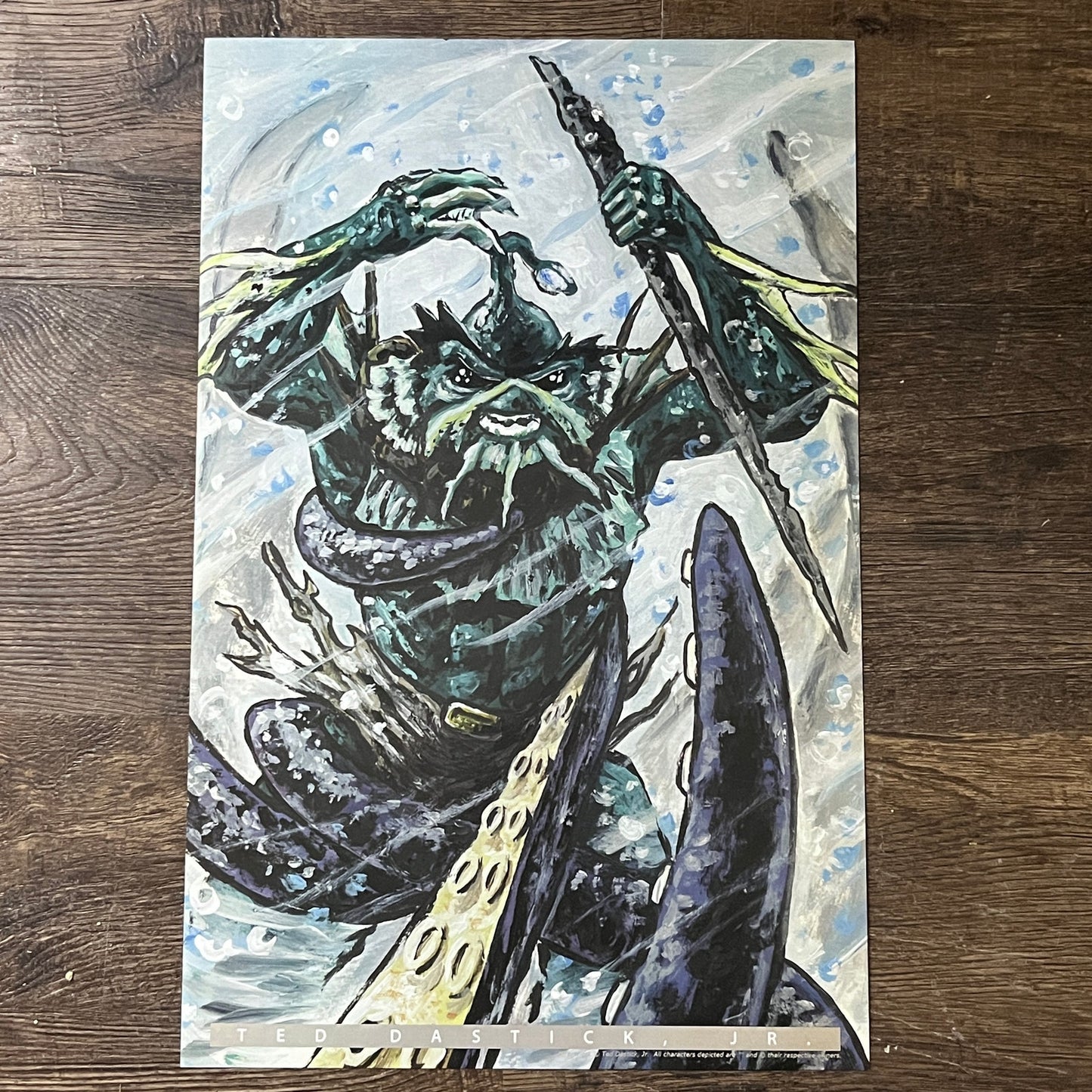 Creature From the Black Lagoon - Ted Dastick Jr Art Poster 11x17 V7