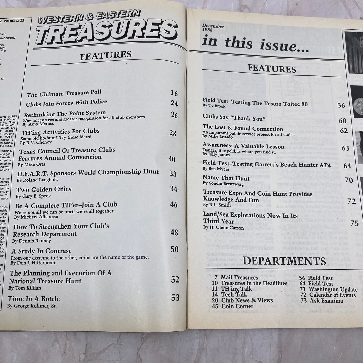 1988 Dec - Western & Eastern Treasures Magazine - Treasure Hunting Gold M11