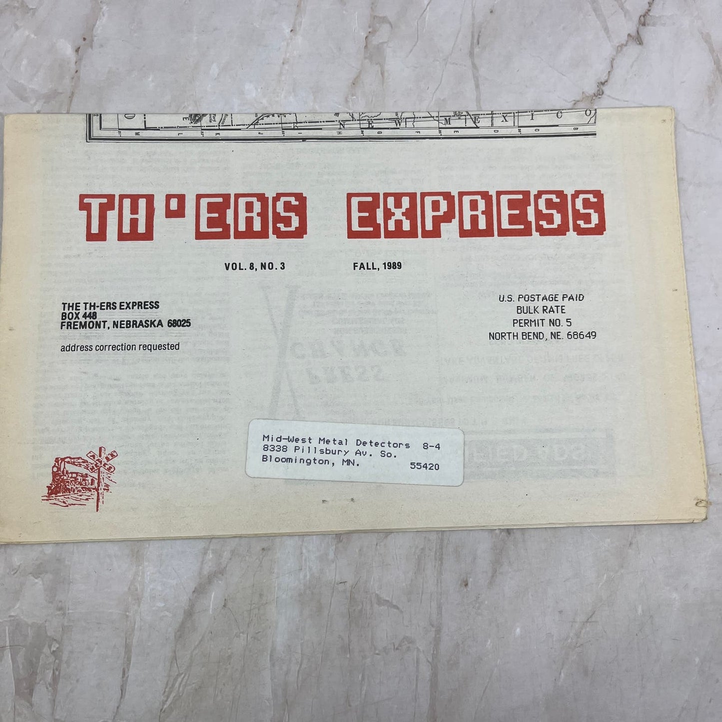 1989 Vol 8 No 3 TH-ers Express Treasure Hunting Newspaper Fremont NE M20