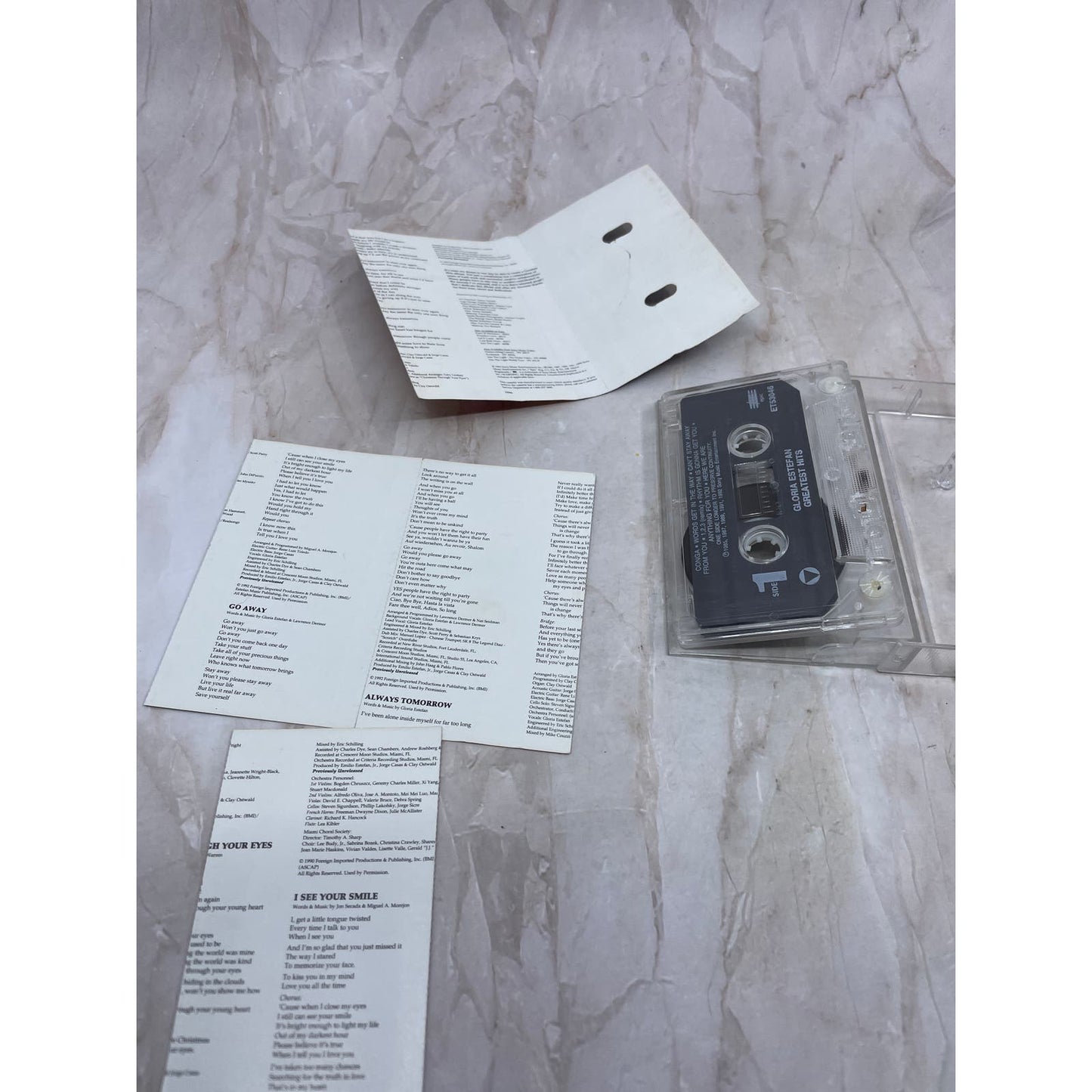 Gloria Estefan Greatest Hits Sony Music Cassette Tape TH5-T2
