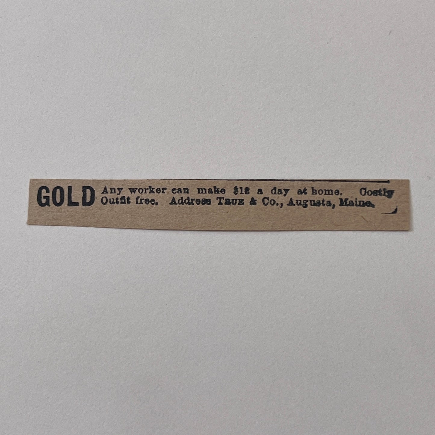 True & Co Work From Home Augusta Maine 1878 Ad AG2-M16