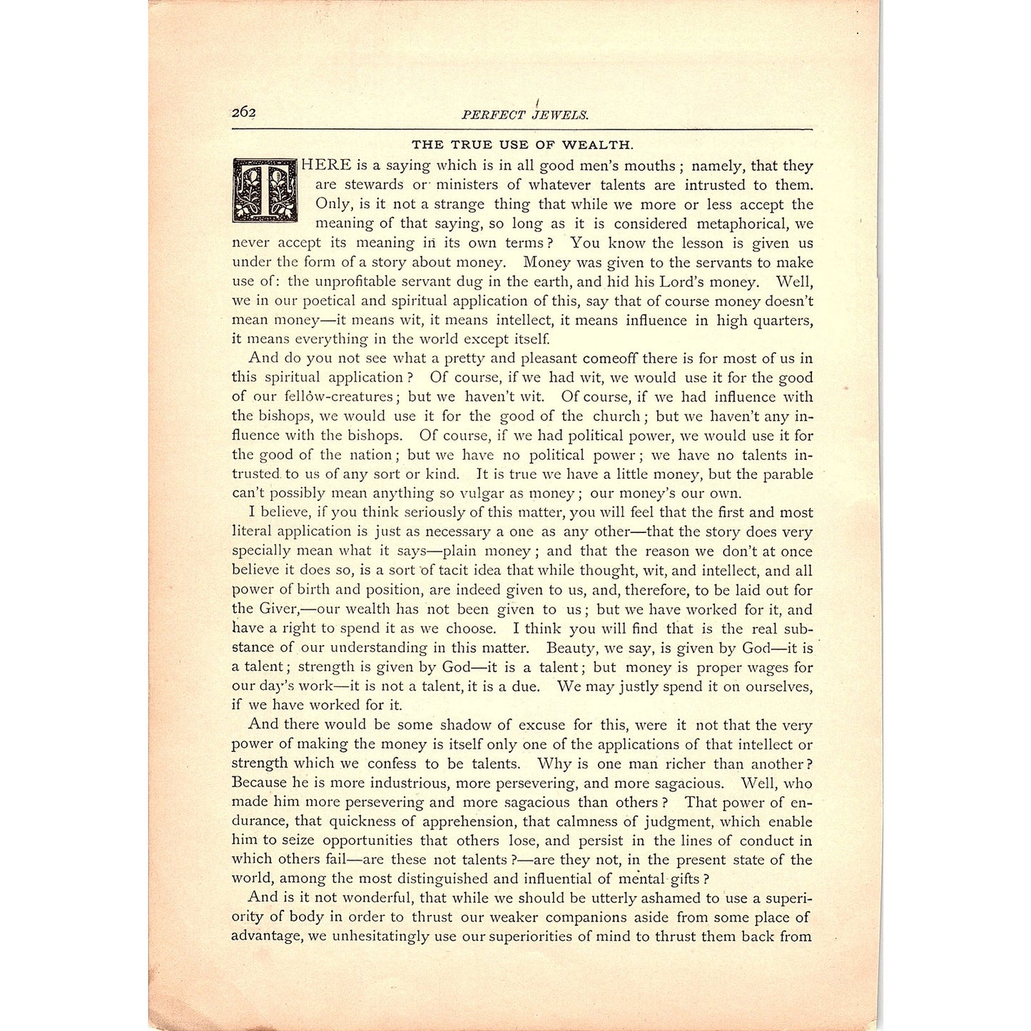 The True Use of Wealth - John Ruskin 2 Pages 1884 Poem TA5-CJ-4
