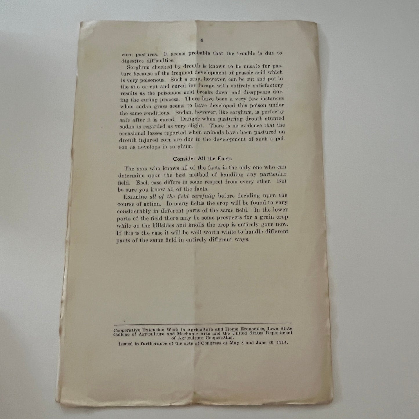 Handling Drouth Injured Corn HD Hughes Rex Beresford 1934 Ames Bulletin TK2-XB4