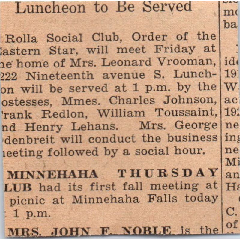 B.F. Nelson Diamondball Team Honored 1935 Minneapolis Journal Article AE7-N6