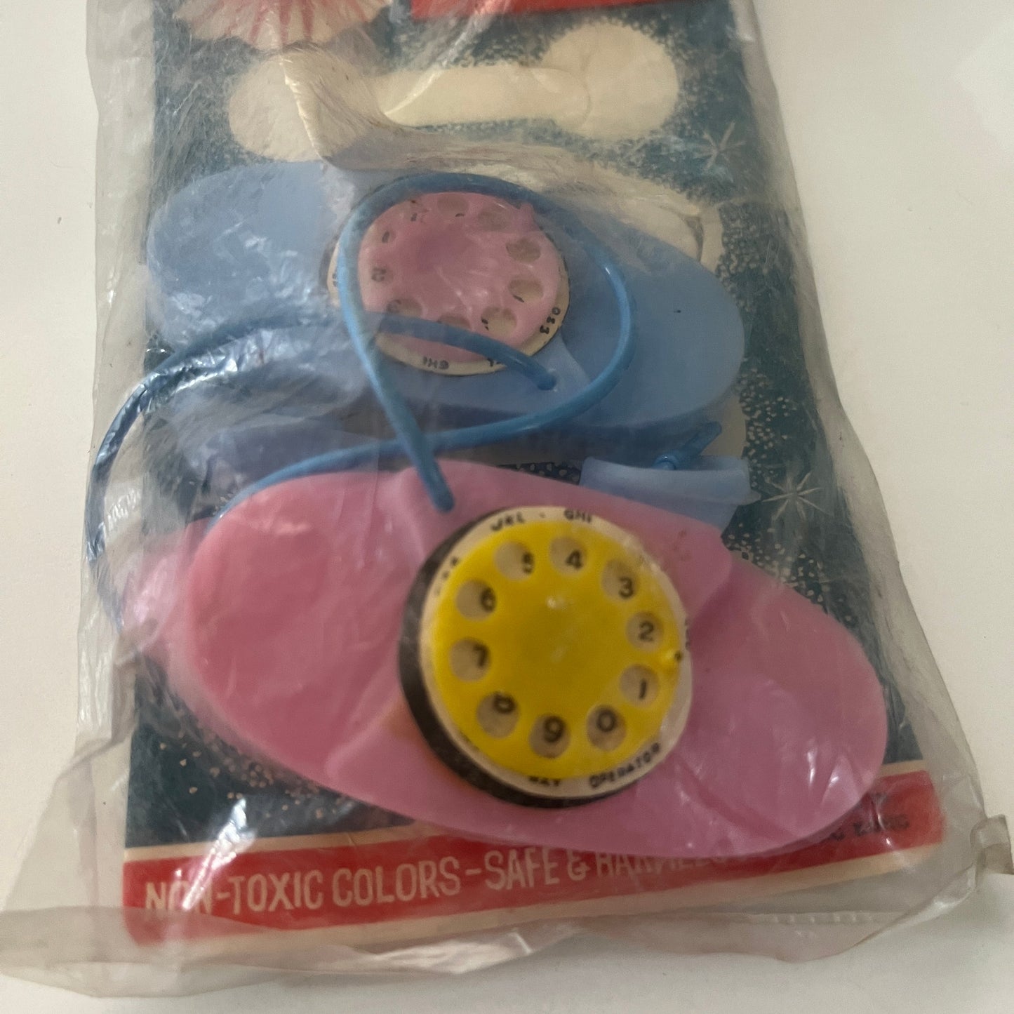 c1960 Little Princess Phone Dimestore Toy Rotary Phone NOS In Package TK3