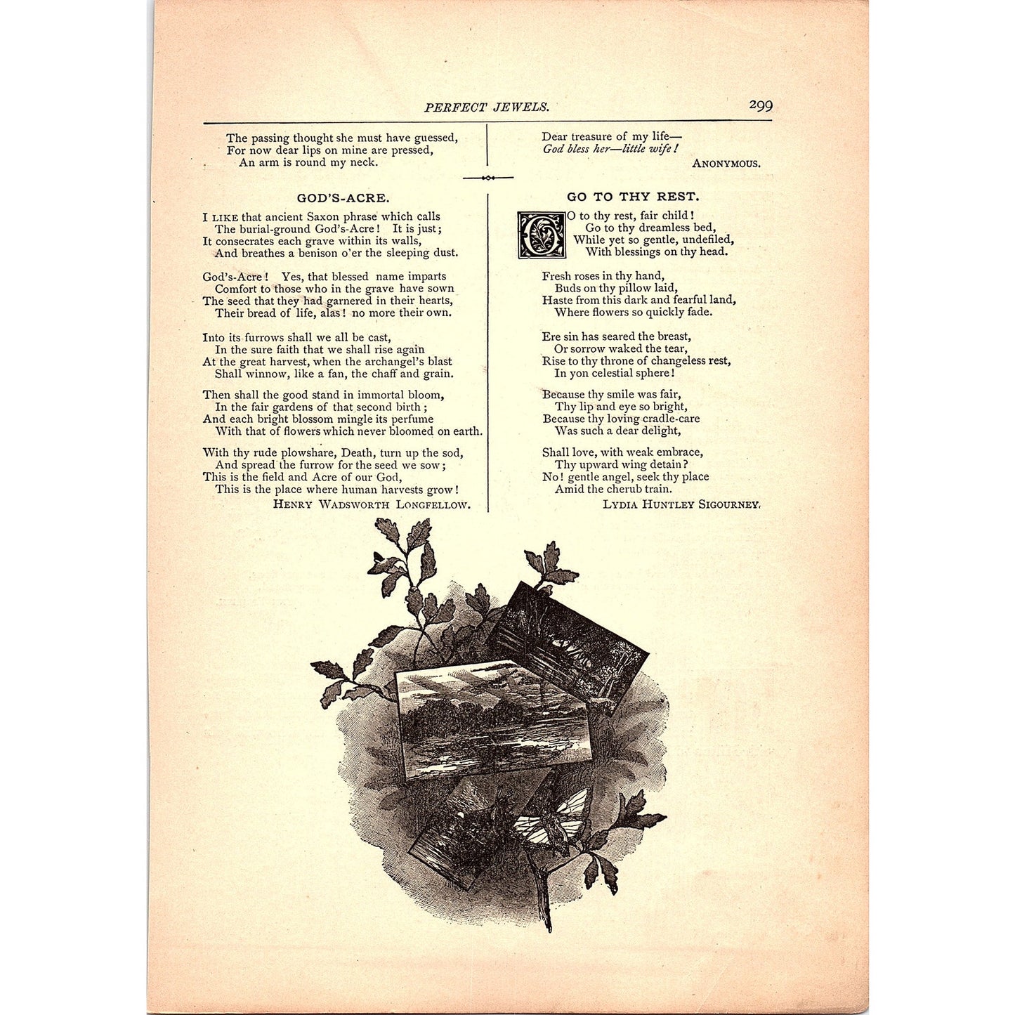 The Old Mill - Thomas Dunn English, God's-Acre Longfellow 1884 Poem TA5-CJ-5
