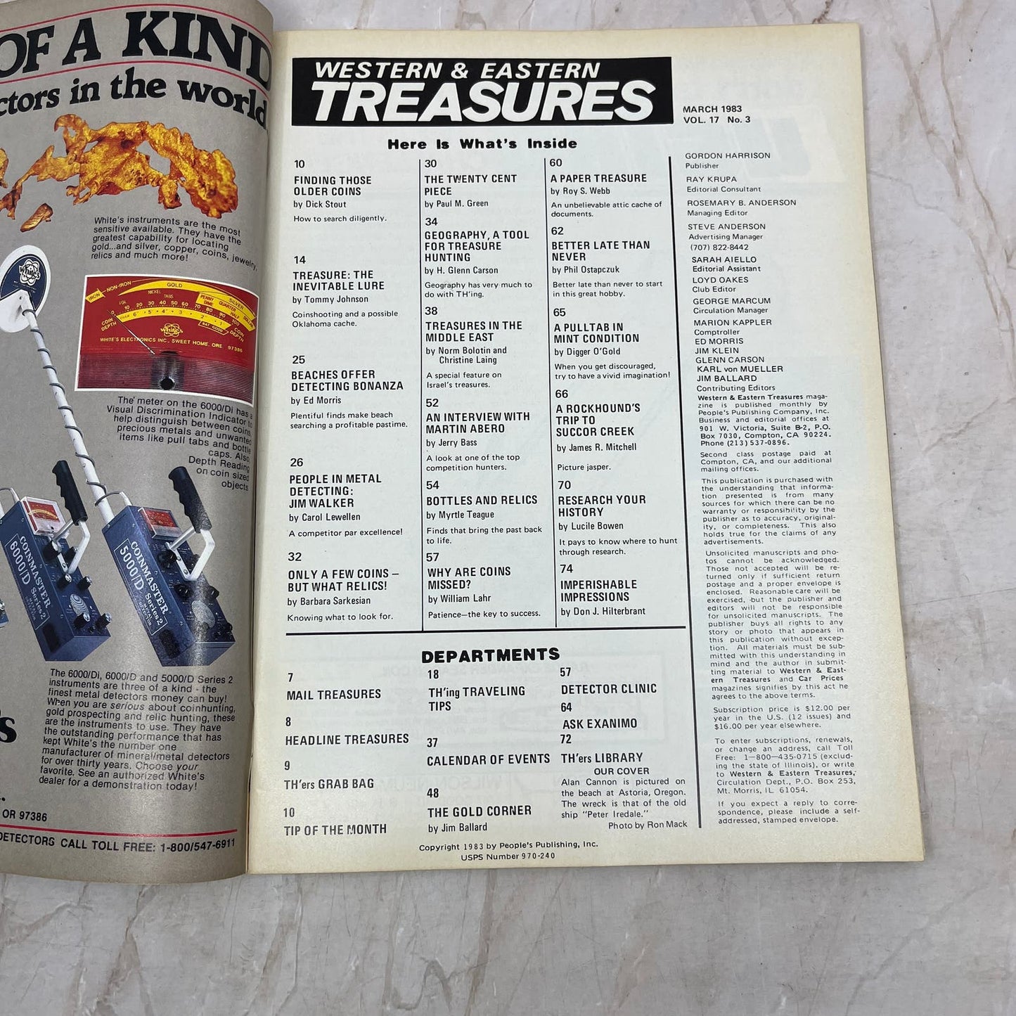 1983 March - Western & Eastern Treasures Magazine - Treasure Hunting Gold M13