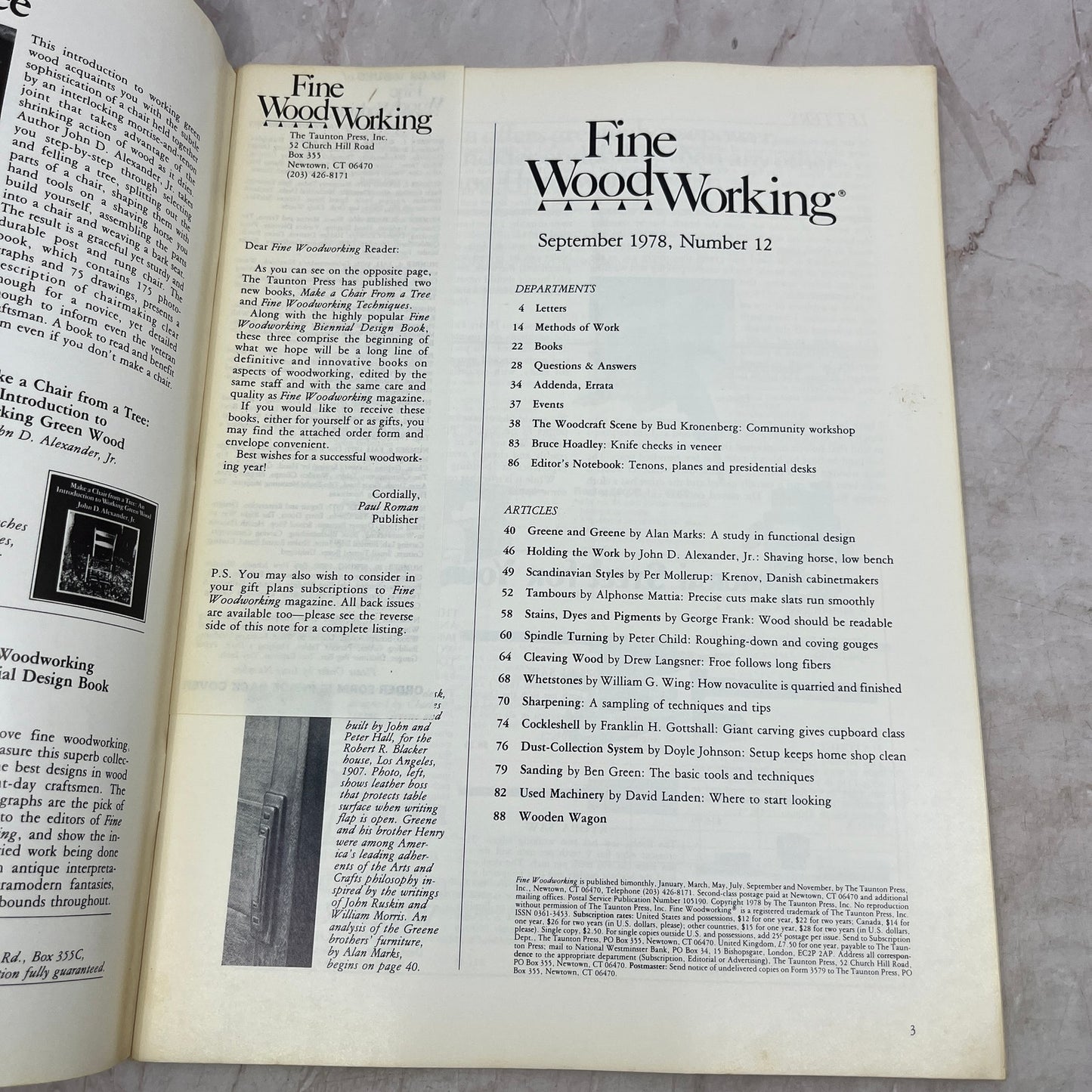 Greene and Greene - Sep 1978 - Taunton's Fine Woodworking Magazine M35