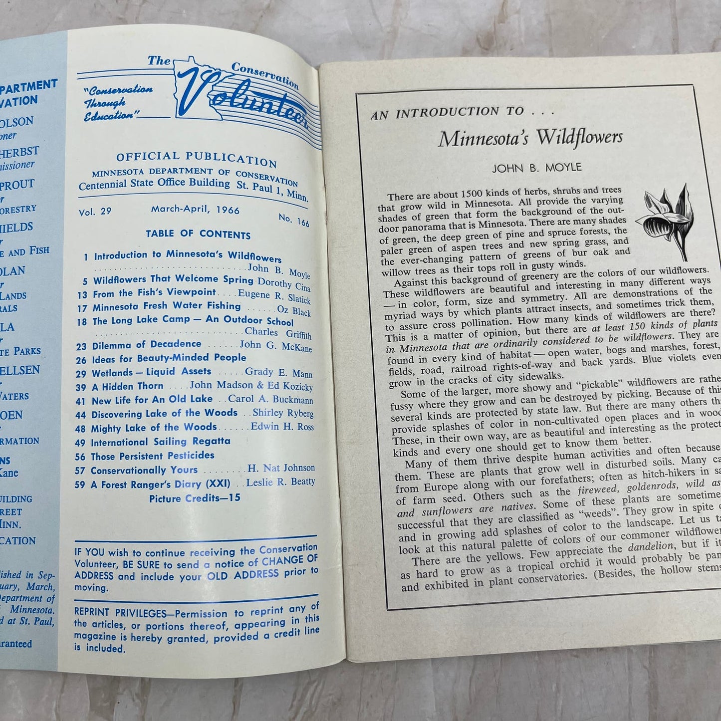 1966 April The Conservation Volunteer Magazine MN Dept of Conservation TI9-P2