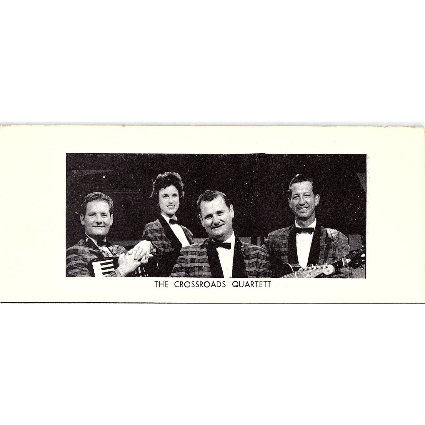 Photo of The Crossroads Quartet Martinsville VA 1960s Ad AG2-5