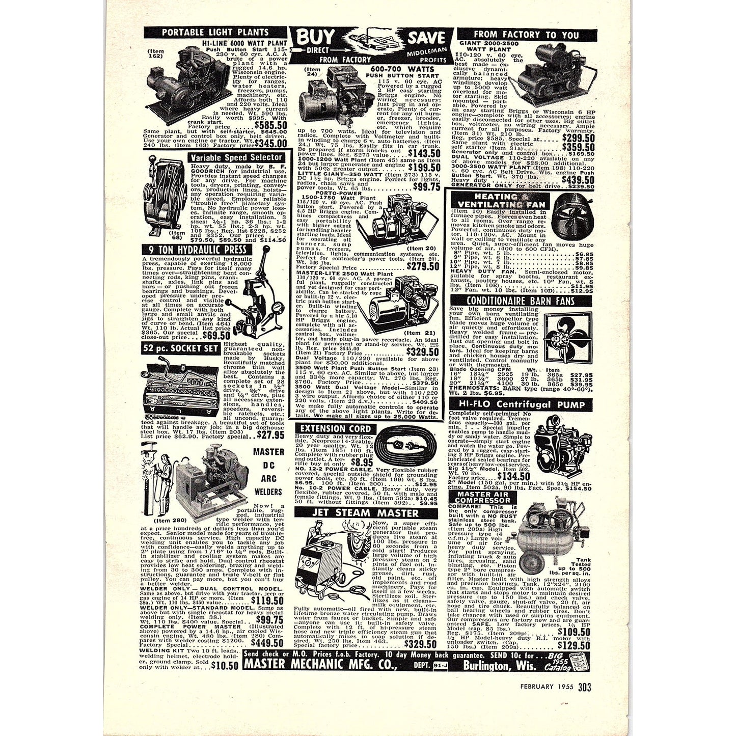 South Bend Lathe Shaper, Pedestal Grinder Indiana 1955 Ad AG1-5