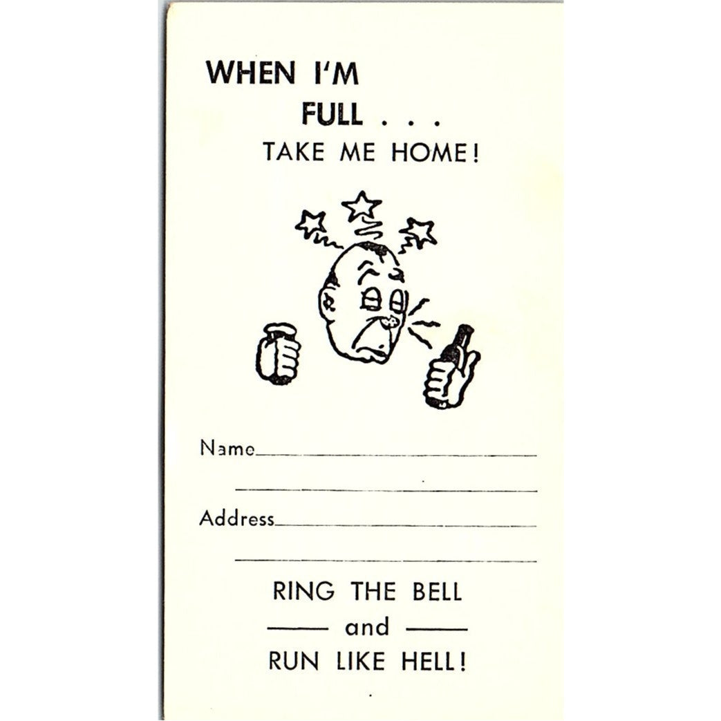 The 411 Club Dorothy Friedman Long Beach CA Vintage Business Card SD9-B5