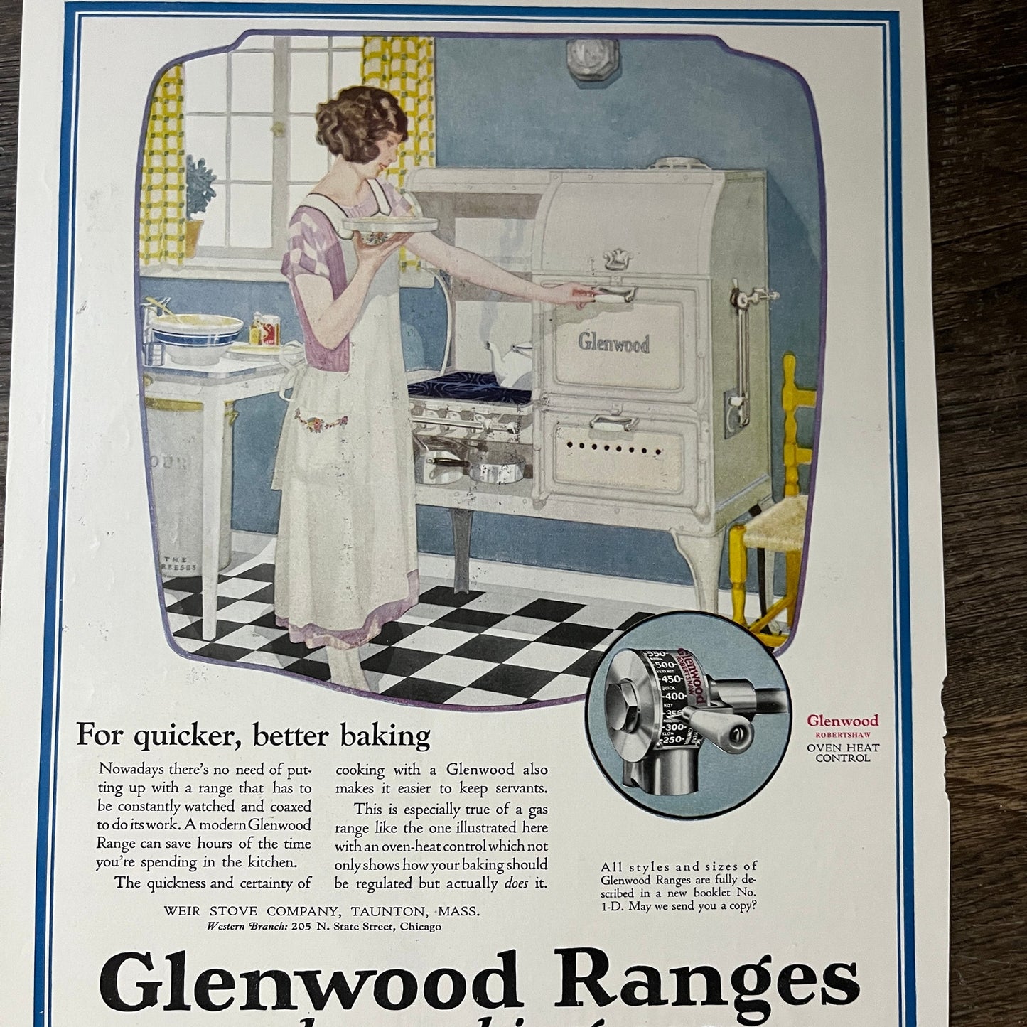 Glenwood Ranges Make Cooking Easy Magazine Ad 10x14 V7