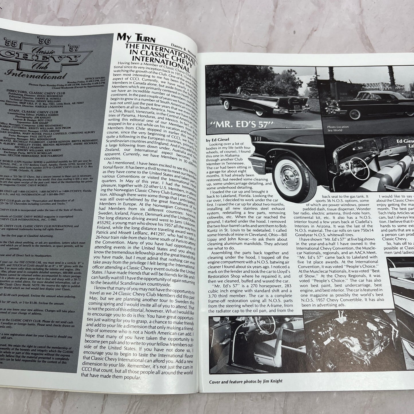 Ed Giesel People's Choice - '55, '56, '57 Classic Chevy World - Dec 1985 M31