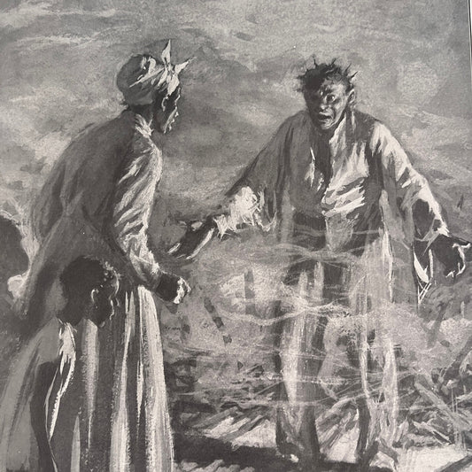 Unwelcome Visitor - African American Family Scene 1904 A.B Frost Art Print V26-4