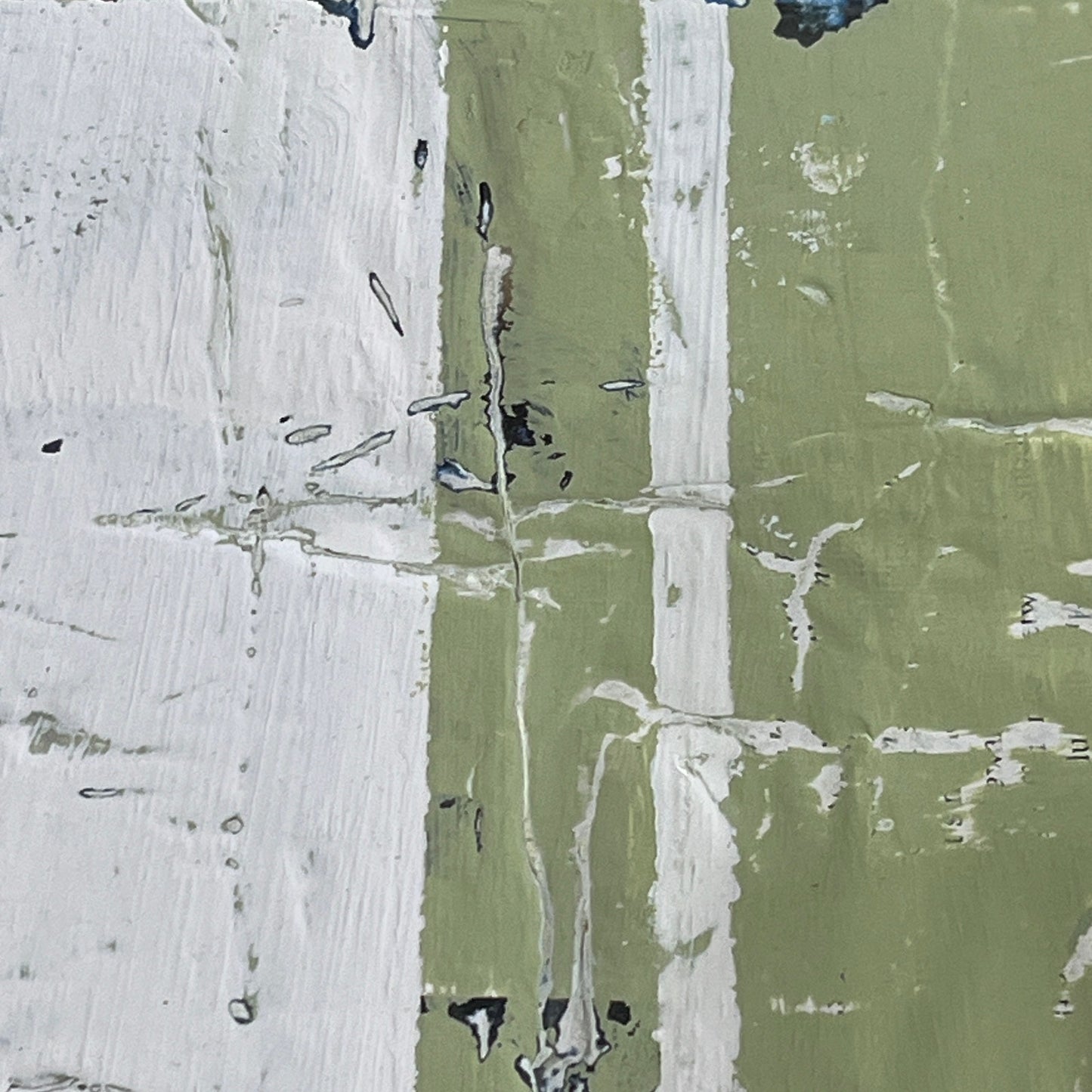 Original Mixed Media Modern Art Collage Painting 11x14 "Morale"