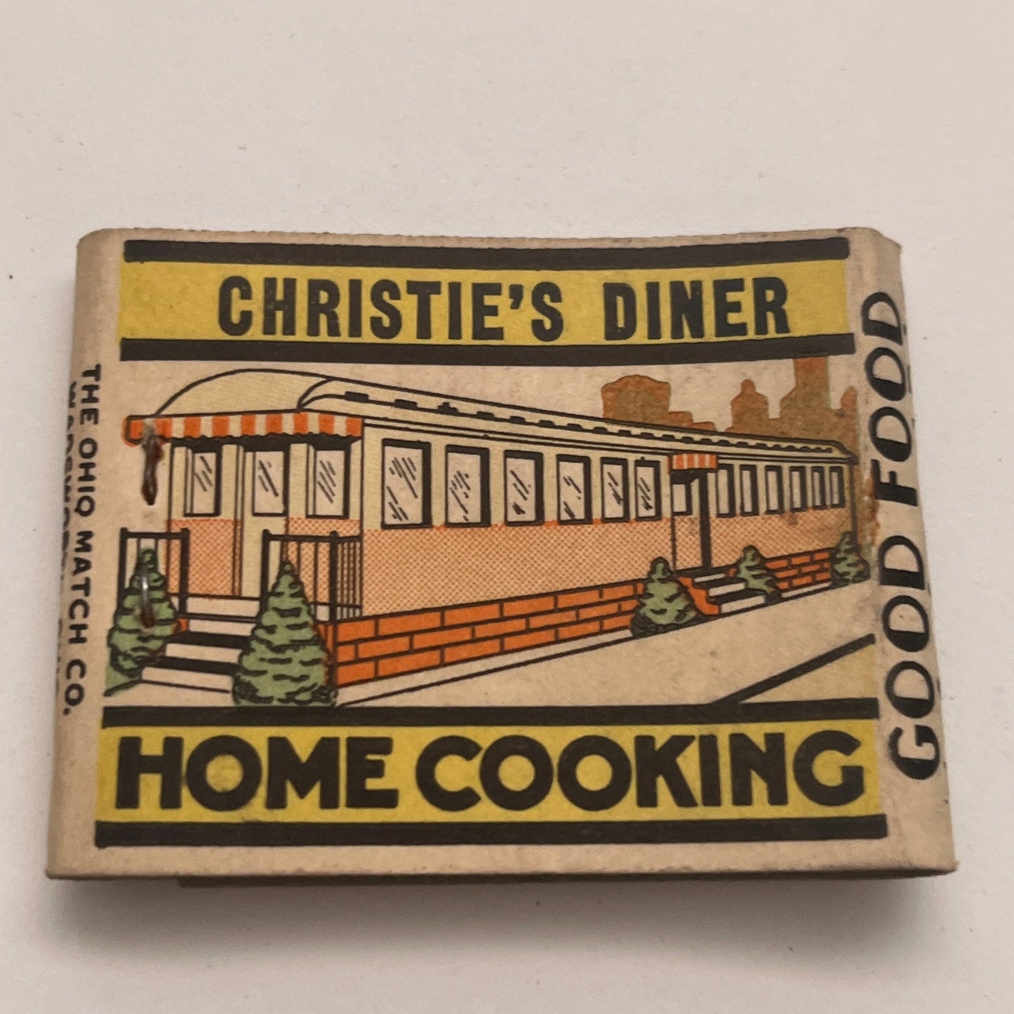 Christie's Diner Mattapan Arlington Vintage Matchbook Cover TB8-MB2-4
