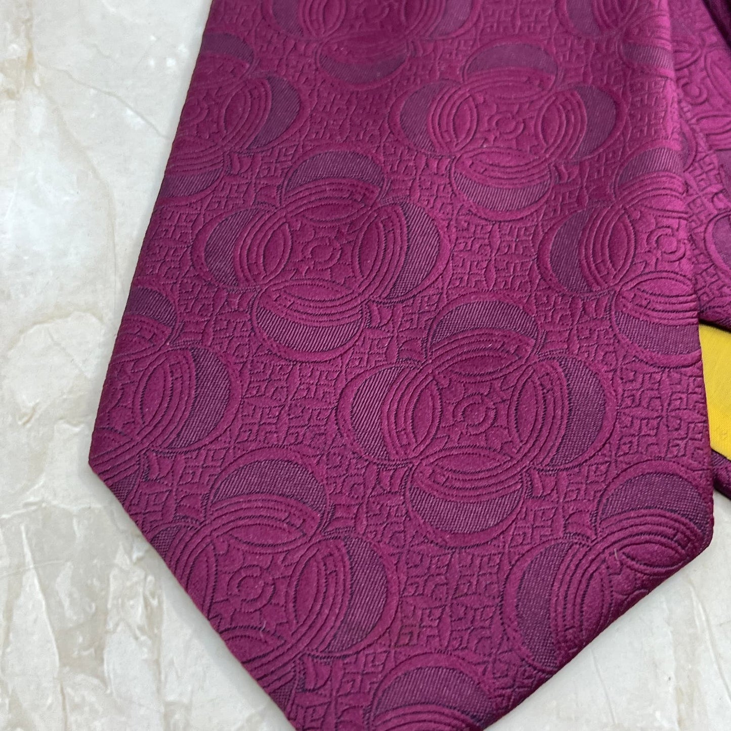 Retro Men's Wembley Wemlon Polyester Fuchsia Necktie Tie TJ4-T1