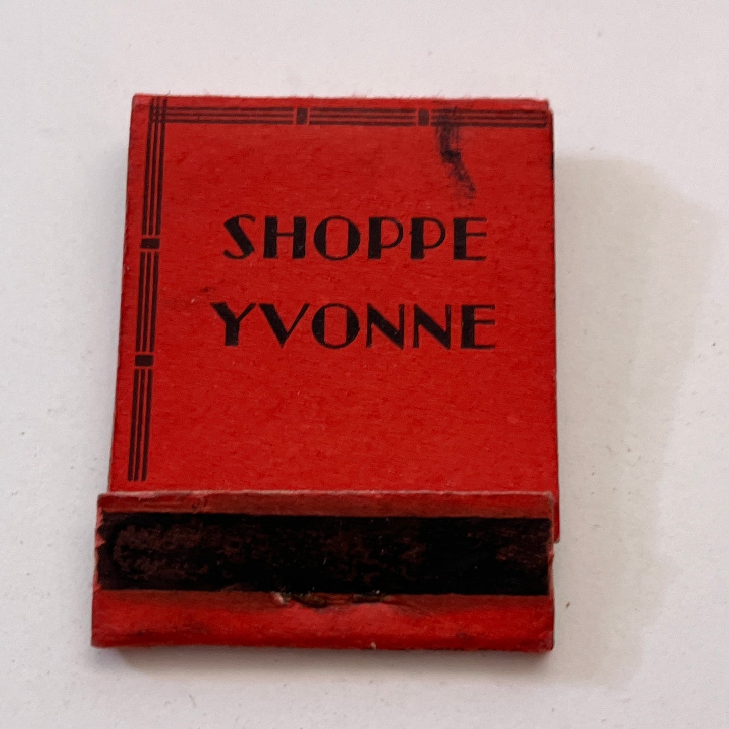 Shoppe Yvonne Hats Molded to Head 230 Park Ave NY Vtg Matchbook Cover TB8-MB3-5
