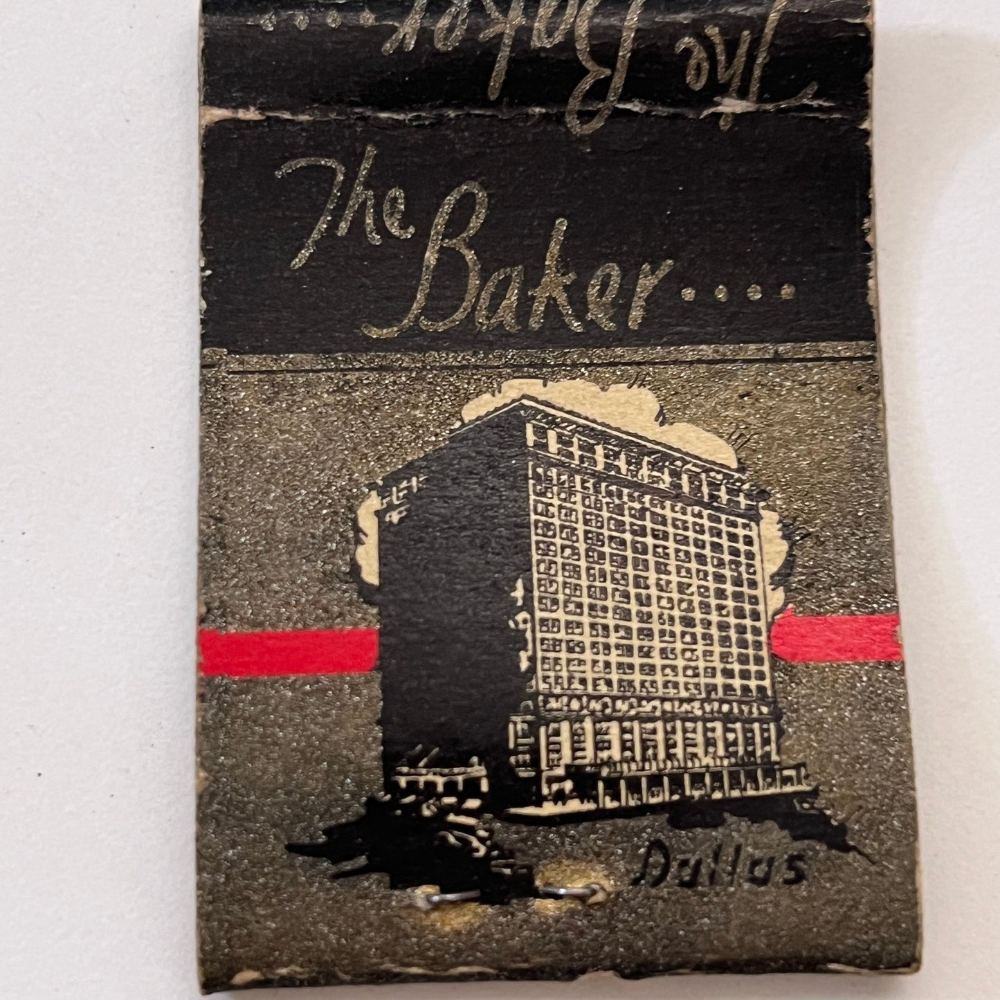 The Baker Hotel Dallas TX Vintage Matchbook Cover TB8-MB3-8