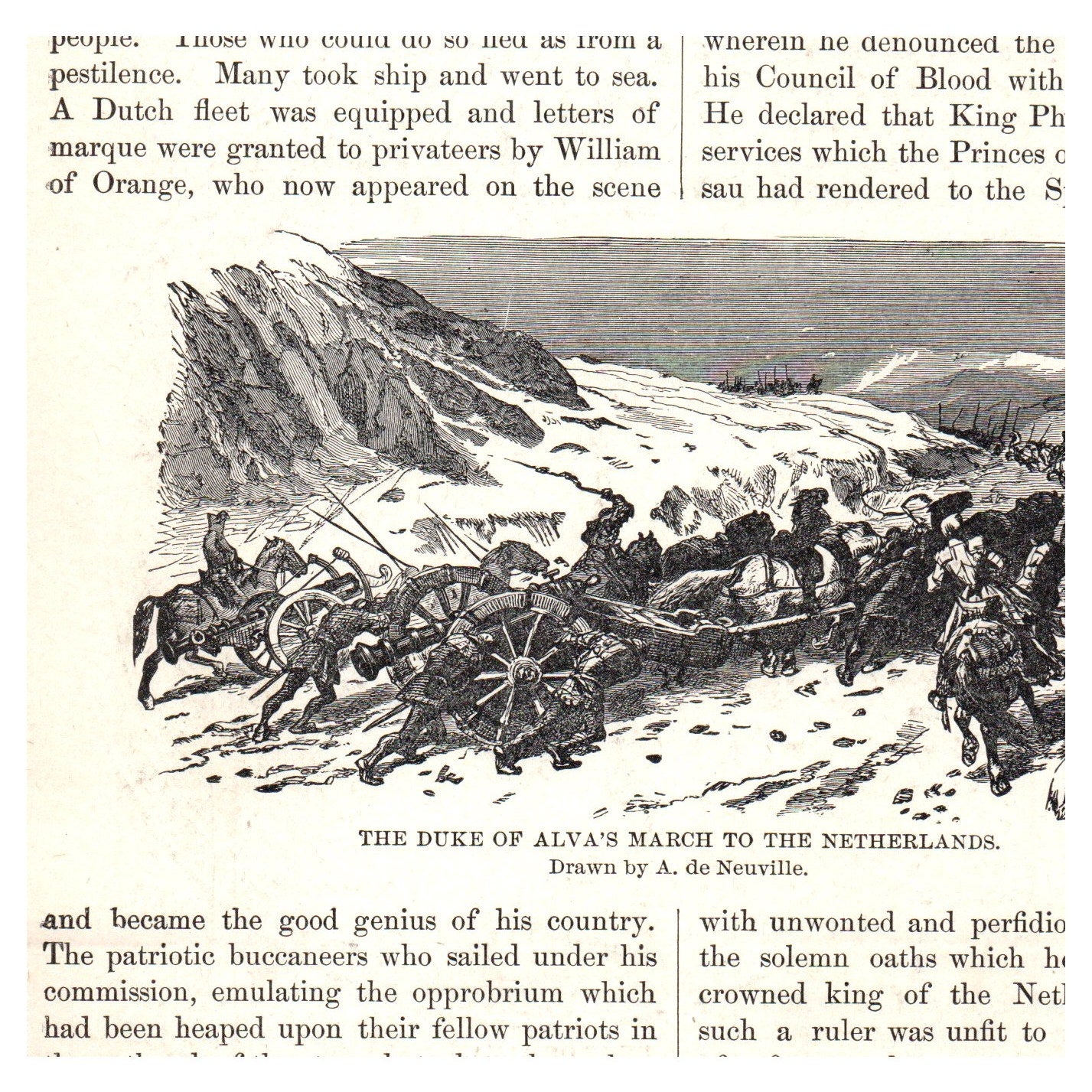 Duke of Alva 1911 Engraving Print AF5-9