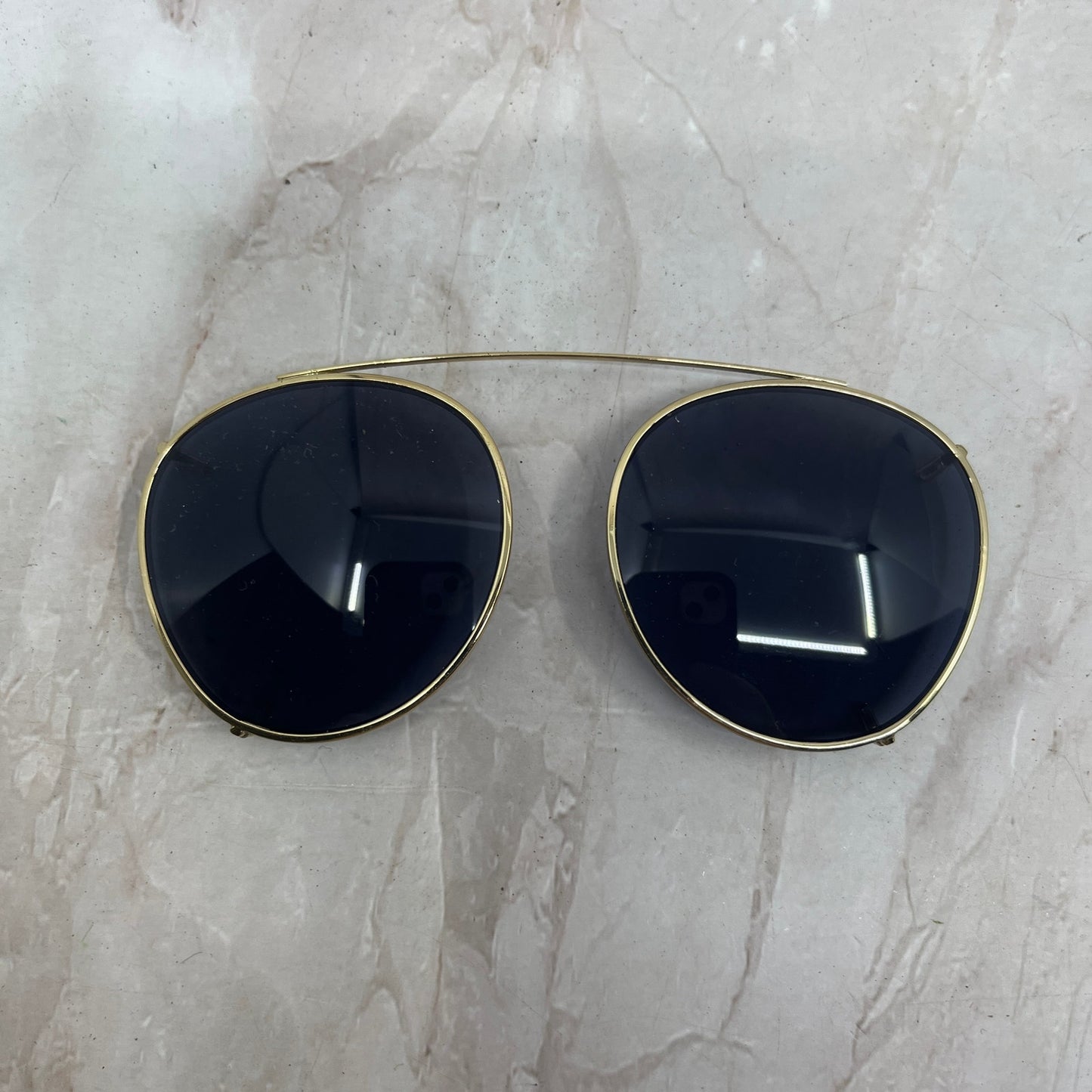 Vintage 1990s Solar Shield Clip on Sunglasses Retro Smoke USA TG7-G5-10