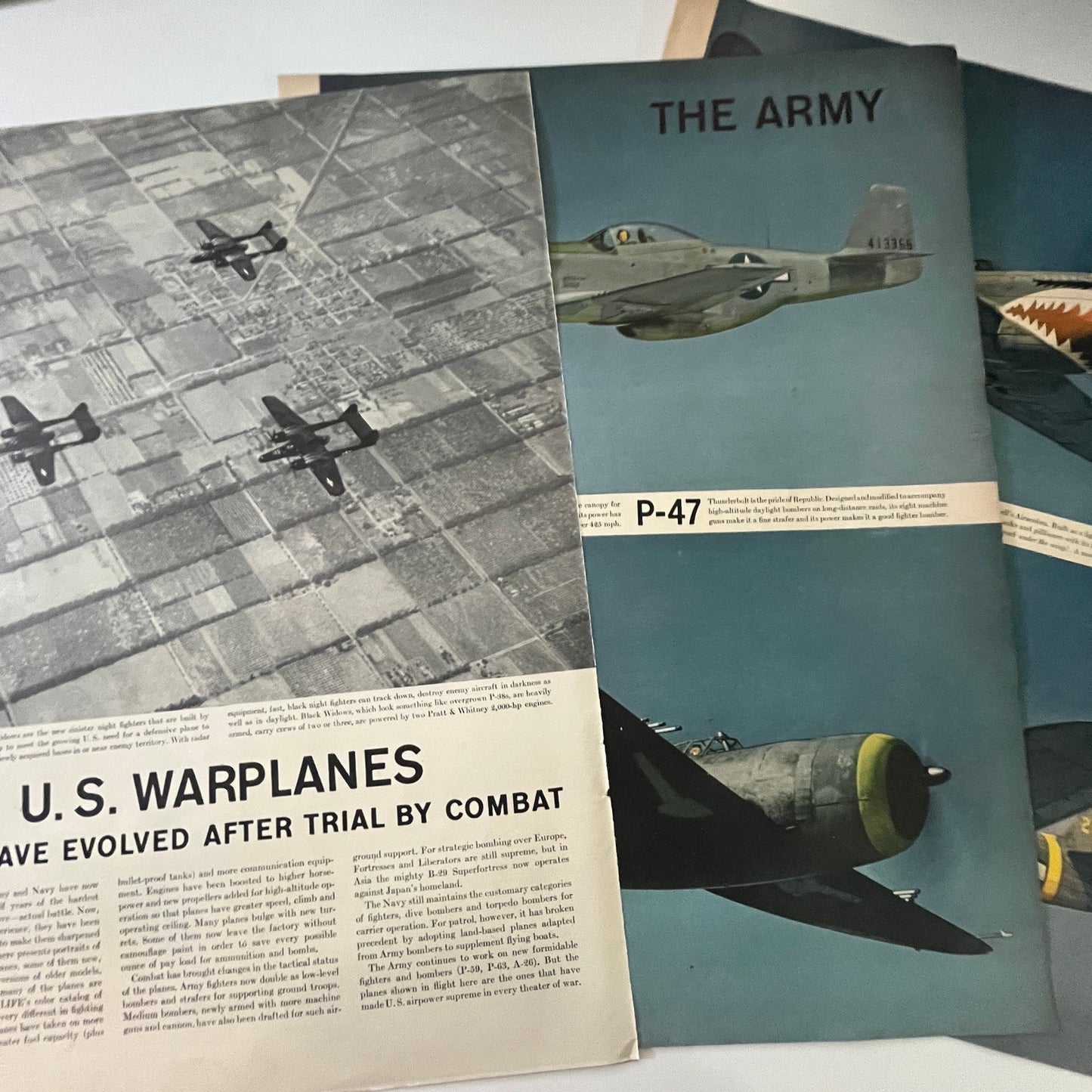US Warplanes Evolved After Trial by Combat 7 Pages 1940s WWII Era Article V29-5