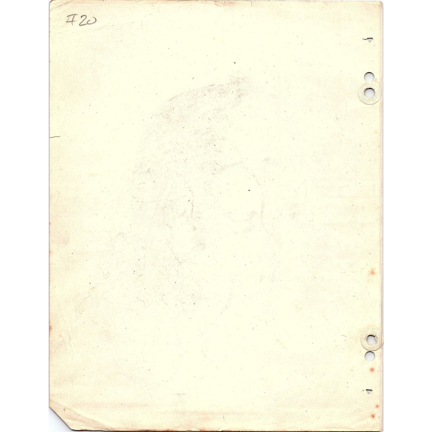 1940s Original Sketch Portrait of a Young Lady Winifred Schutsky D26-20