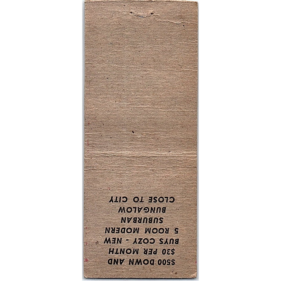 Suburban Properties Inc Minneapolis MN Vintage Matchbook Cover SF3-Y9