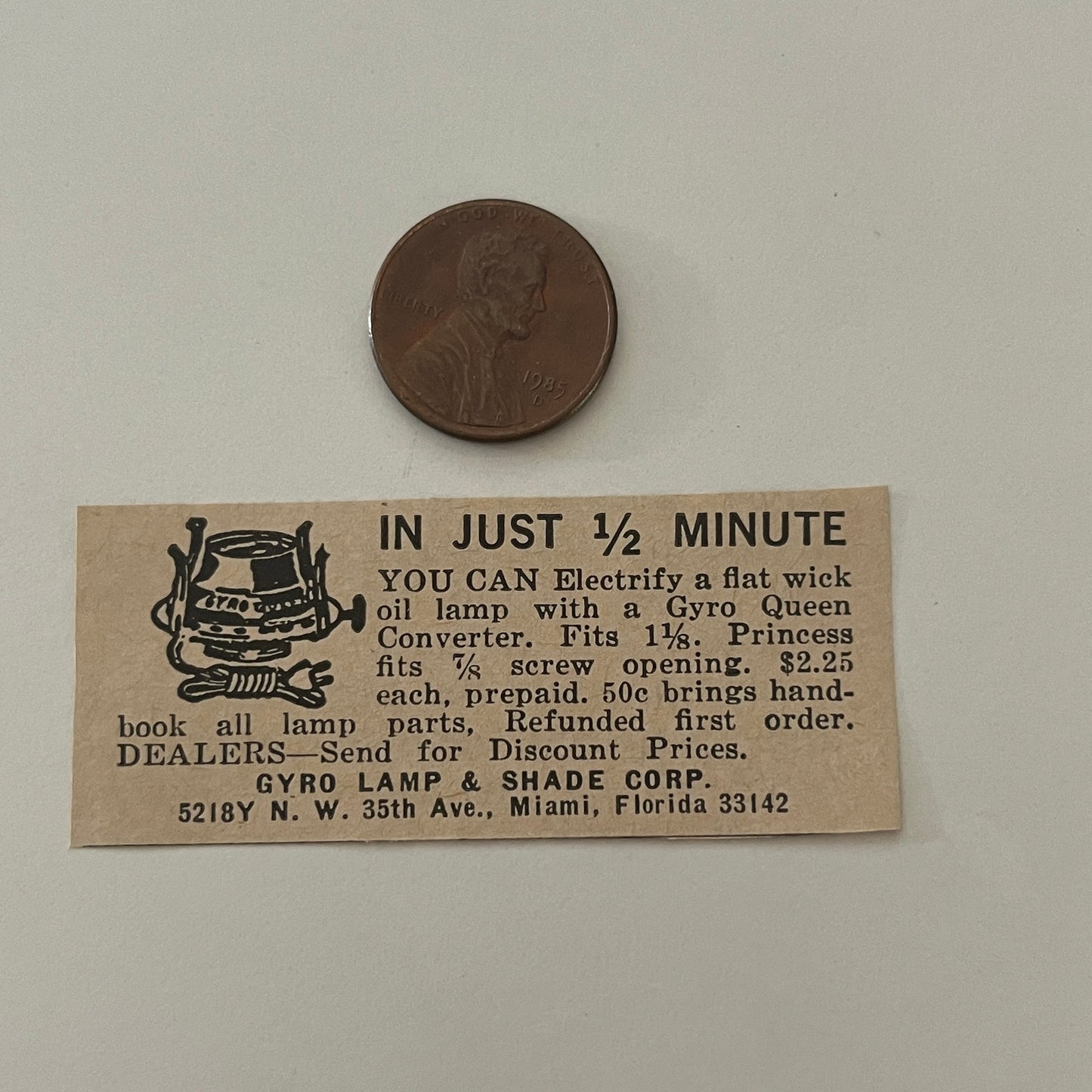 Gyro Lamp & Share Corp. Gyro Queen Converter Miami FL 1971 Magazine Ad SAG4-S18