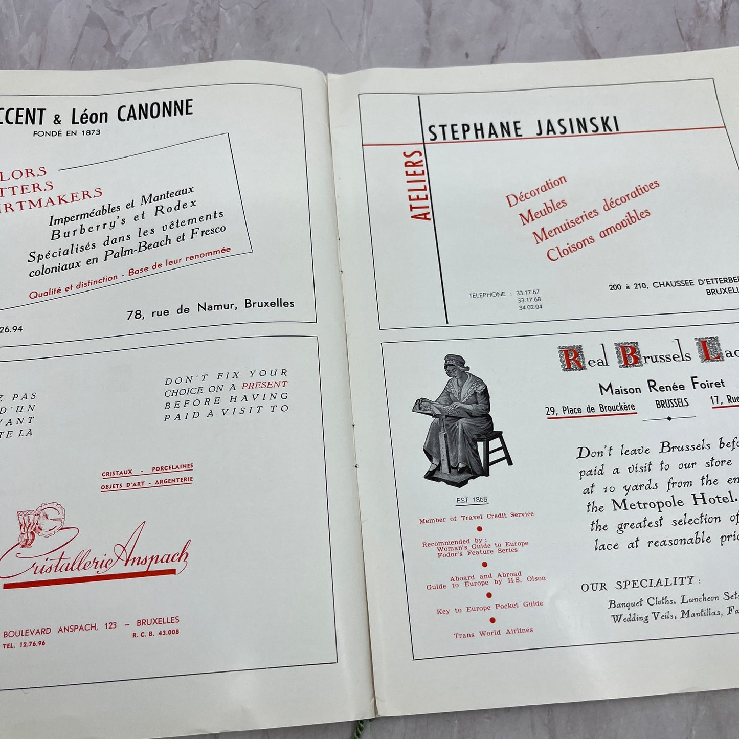 Vintage Hotel Metropole Brussels Belgium Travel Info Packet & Stationery TH2