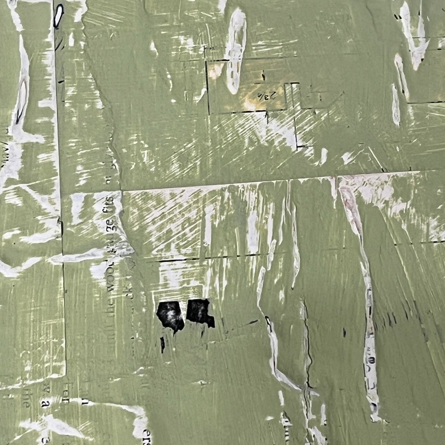 Original Mixed Media Modern Art Collage Painting 11x14 "Morale"