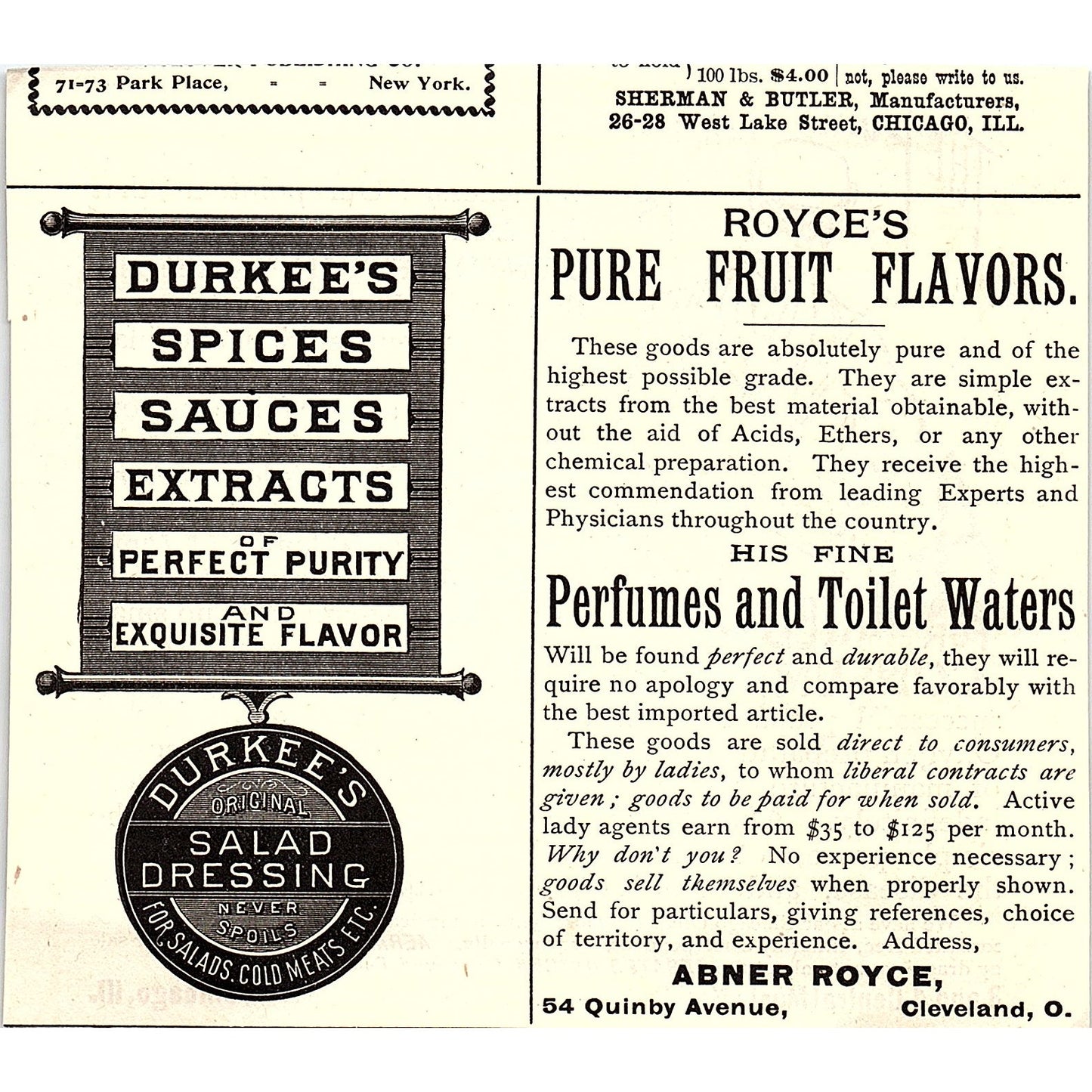 Aerated Oxygen Co Catarrh Treatment Chicago IL 1892 Ad AG2-H5