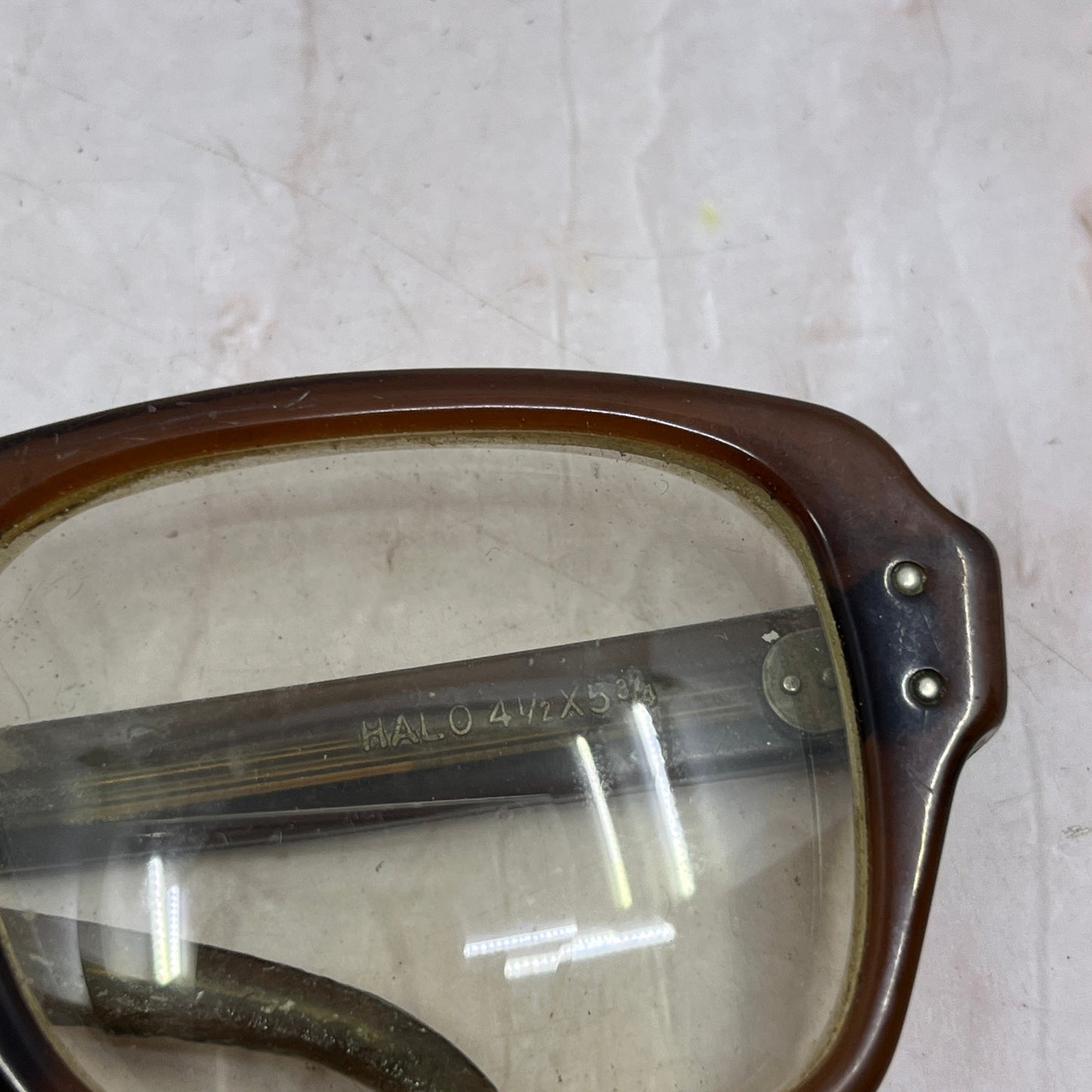 Retro USS Halo Military Glasses 4 1/2-5 3/4 Sunglasses Eyeglasses Frame TG7-G4-1