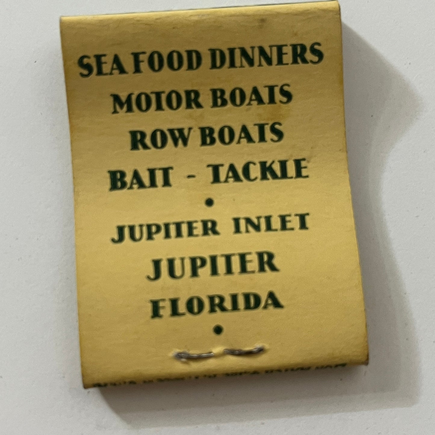 DuBois Fishing Camp Jupiter Inlet Jupiter FL Vintage Matchbook Cover TB6-MB1-1