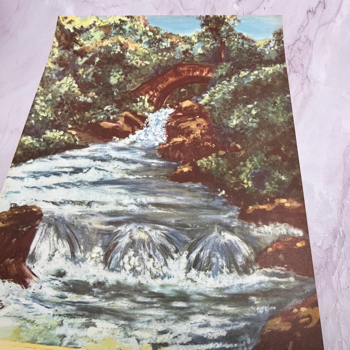 En Valle De Bravo, Mexico Claudette Vintage Mexican 12x14" Art Print V21