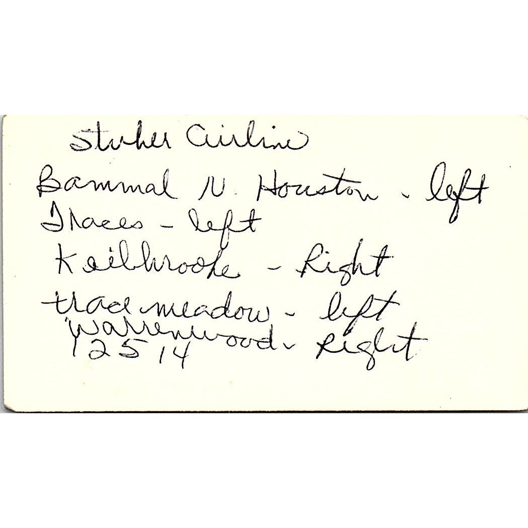 Paul Jordan Ins Broker Houston Vintage Business Card SD9-B6