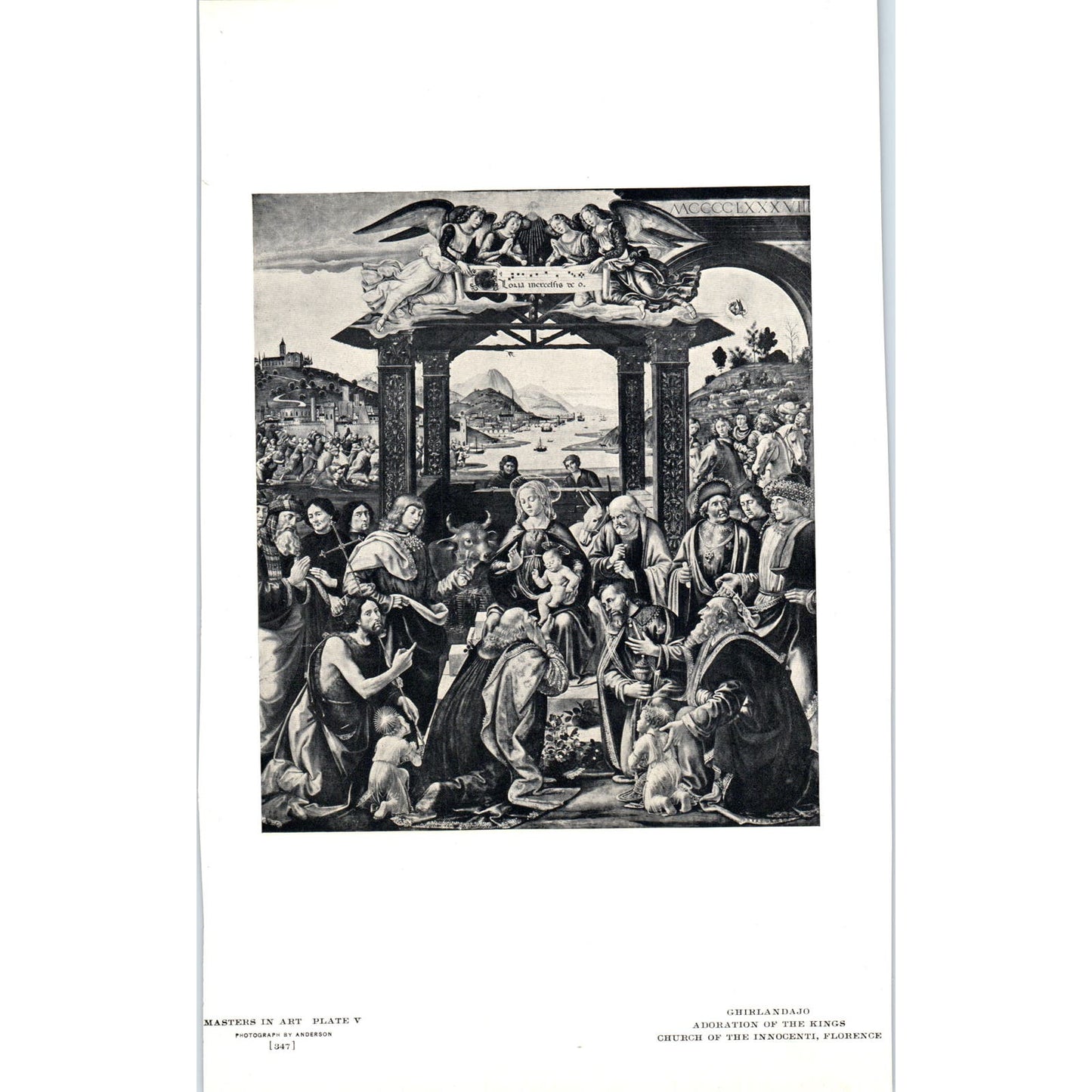 Adoration of the Kings - Ghirlandaio c1905 Art Print D16