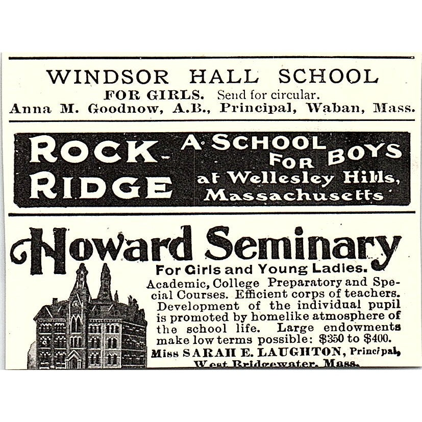 Black Hall School for Boys Charles G Bartlett Black Hall CT 1903 Ad AG3-S14