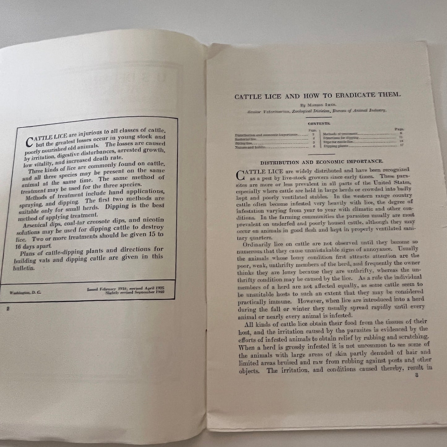 Cattle Lice and How to Eradicate Them 1940 USDA Farm Bulletin TK2-XB5