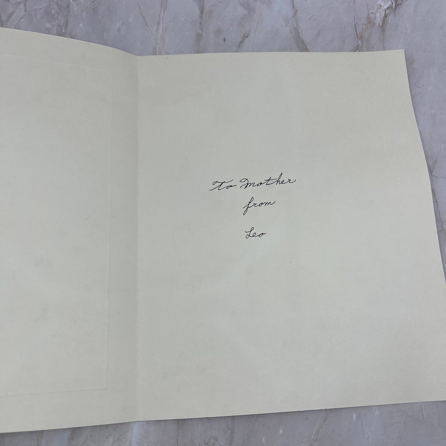 Vintage Large Handwritten Catholic Greeting Card for Mother TF5-L1