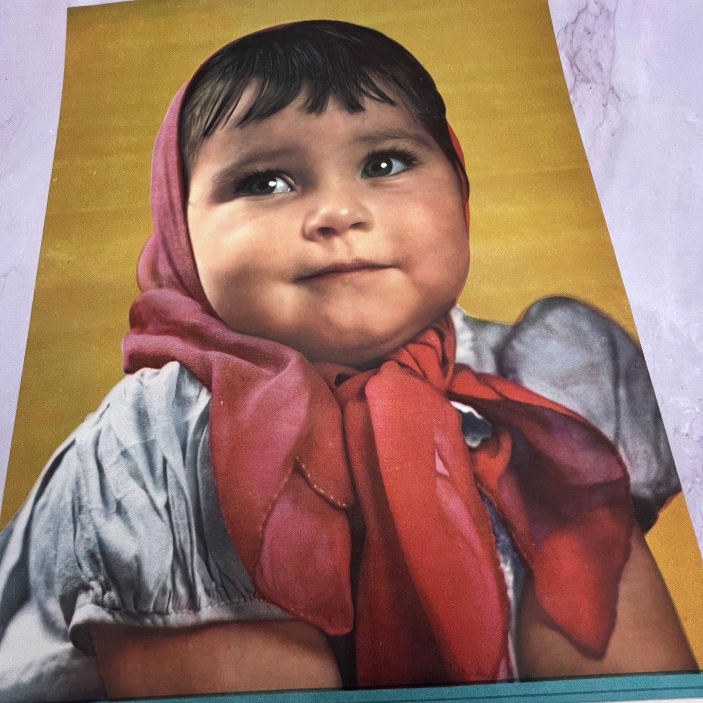 Monina Little Girl - Retro Mexican Art 11.5x14.5" Art Print V22