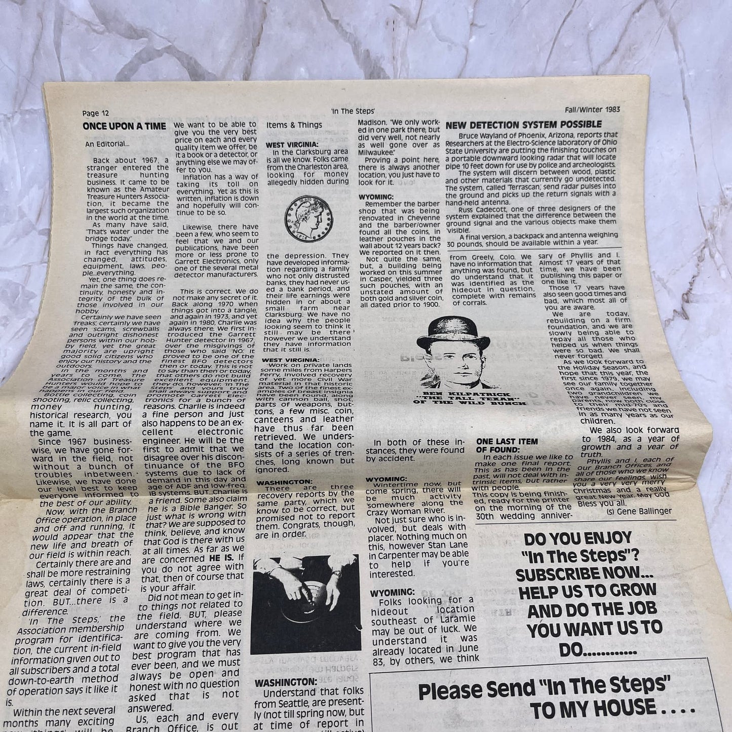 1983 Winter - In the Steps of the Treasure Hunter Newspaper - Indiantown FL M11
