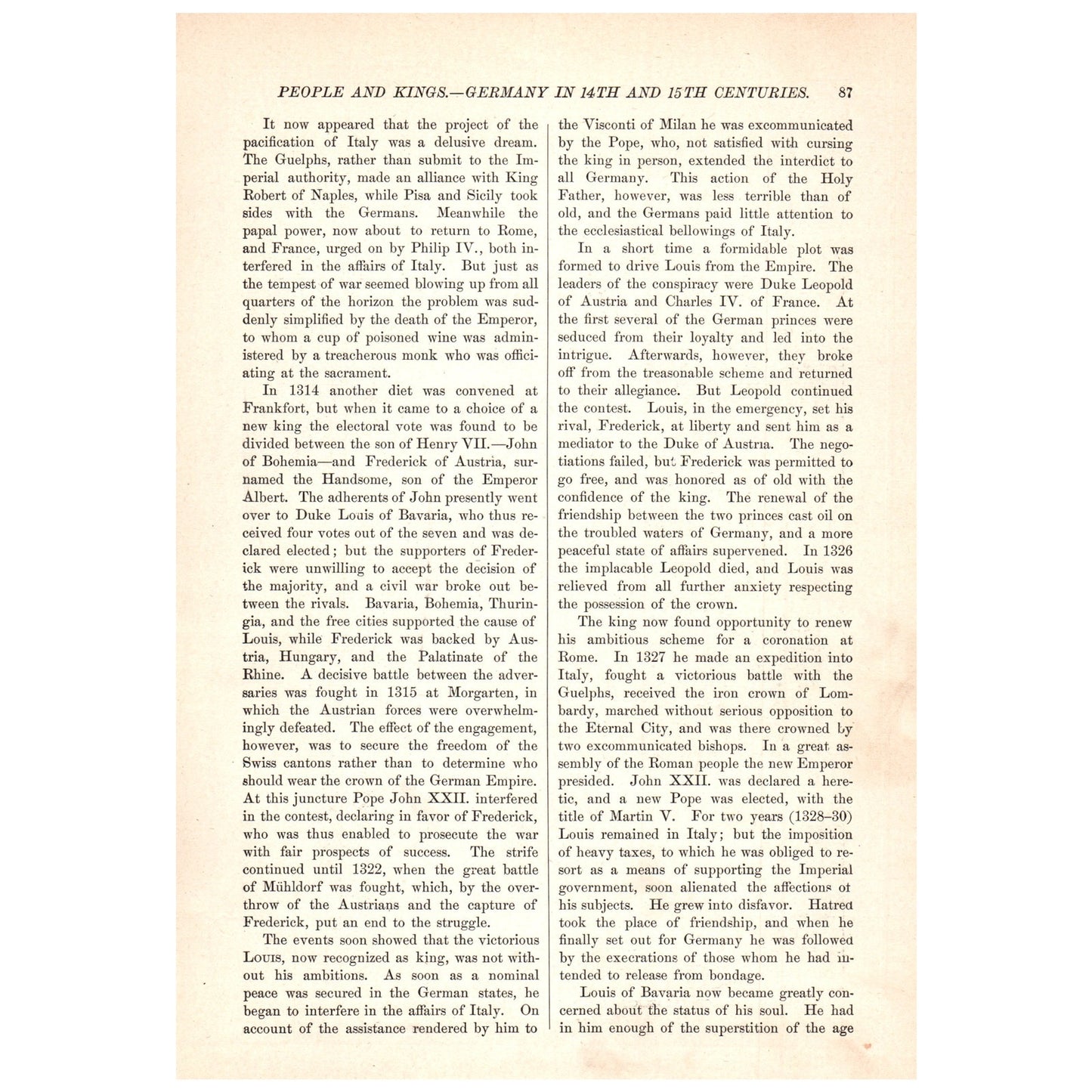 Capture of Frederick the Handsome in the Battle of Muhldorf 1911 Print AF5-12