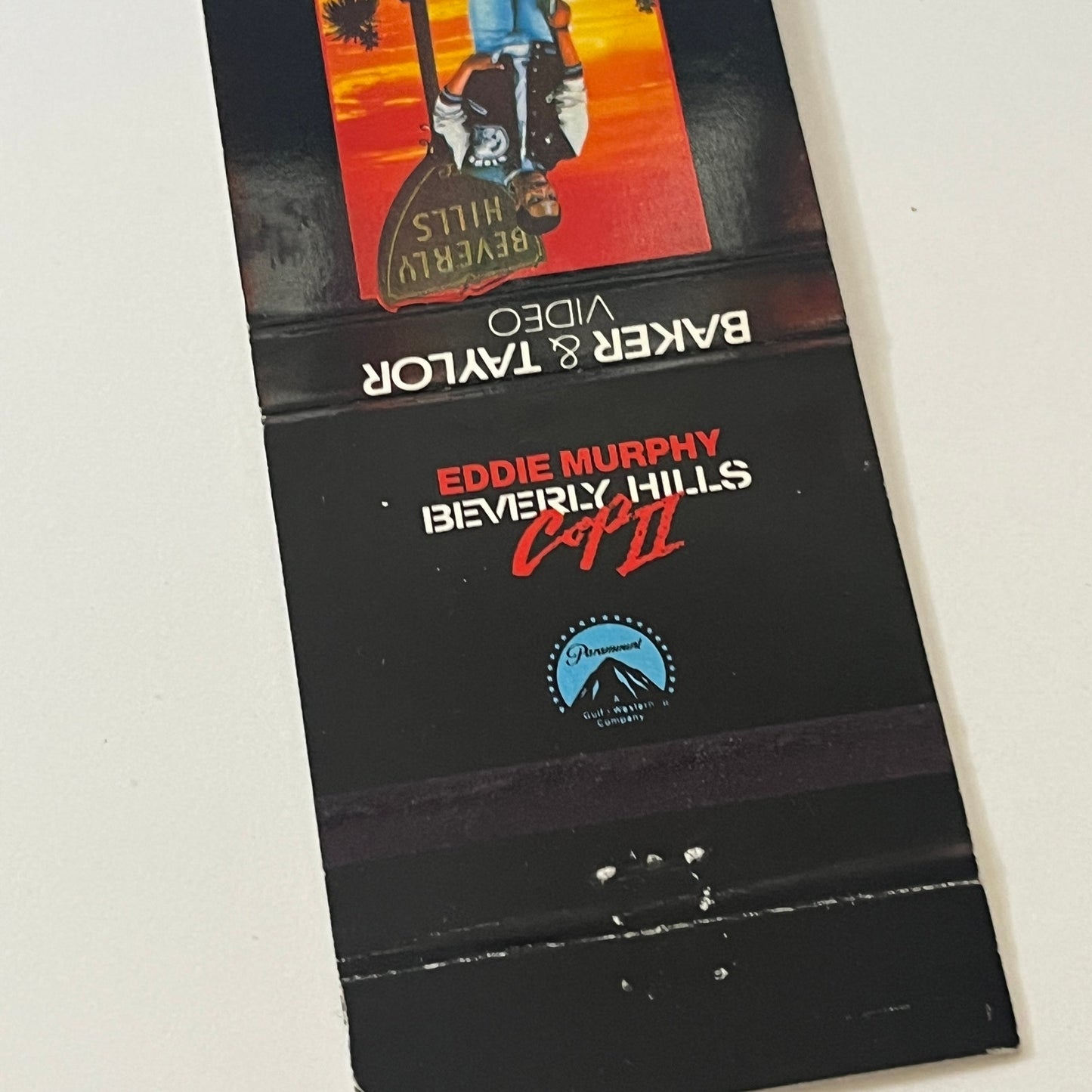 Beverly Hills Cop II Eddie Murphy Baker & Taylor Video Matchbook TB6-MB2-6