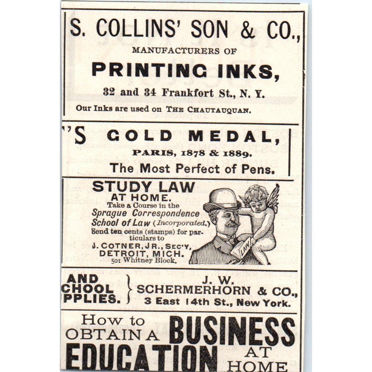 Is it not Better? Samuel Ward Company Paper Boston MA c1890 Victorian Ad AE8-CH6