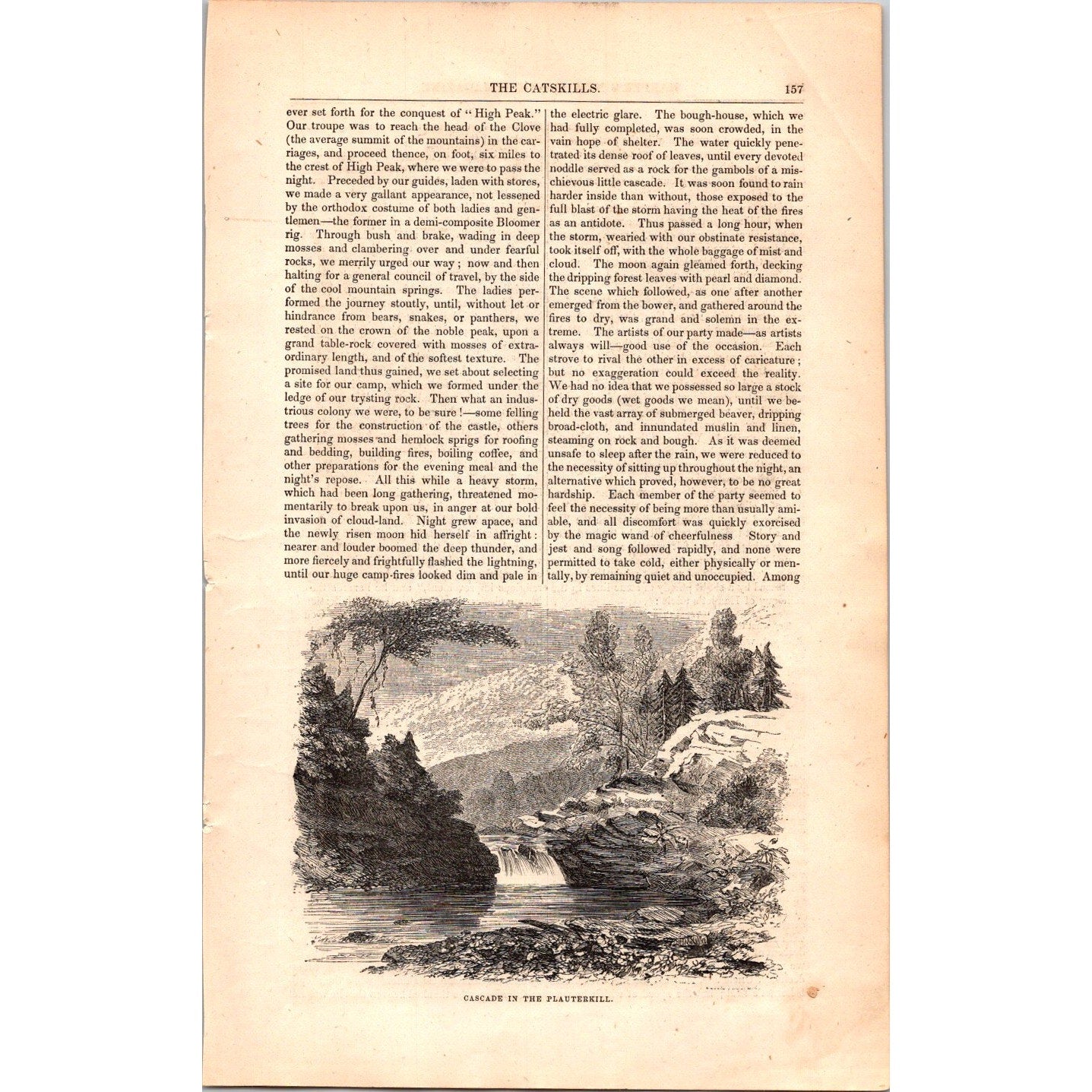 The Catskills by T. Addison Richards - 7 Pages 1854 Article I19