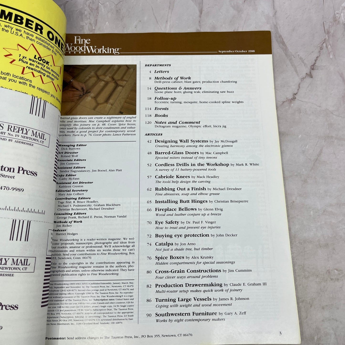 Building Spice Boxes Sep/Oct 1988 No 72 Taunton's Fine Woodworking Magazine M34