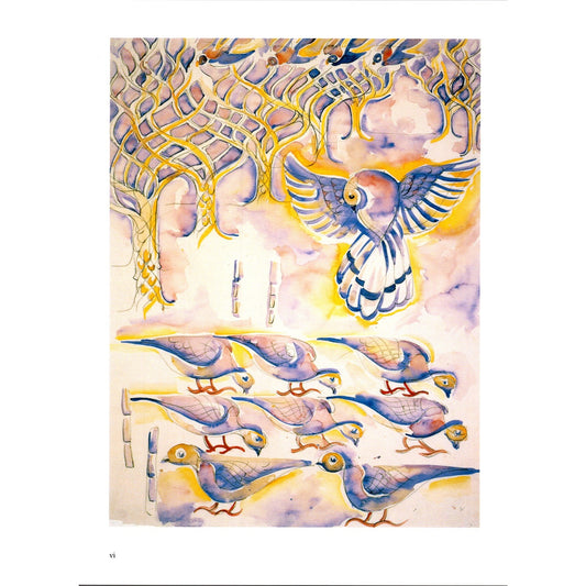 Doves and Pecan Trees C. 1945 Walter Anderson Art Book Plate Print K11