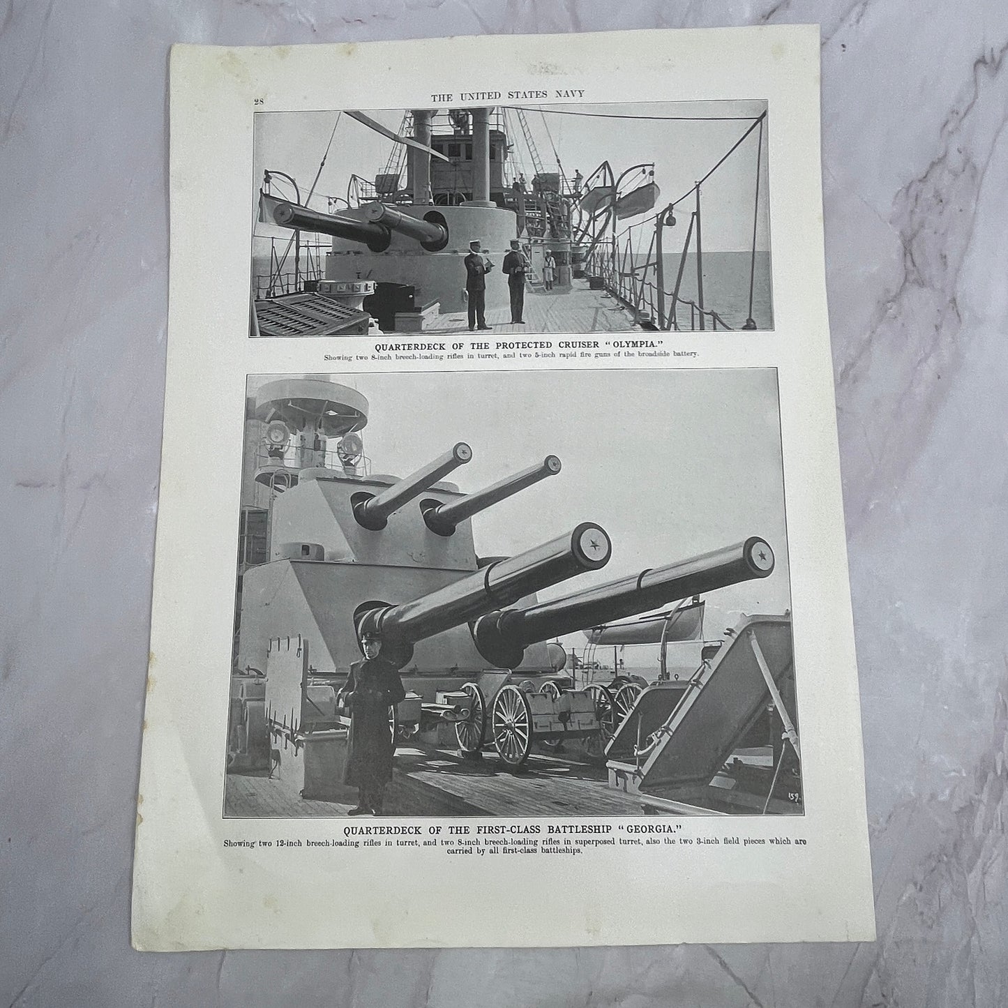 Submarine Torpedo Boat Cuttlefish, Tarantula, Octopus Double Sided 1910 V14-7